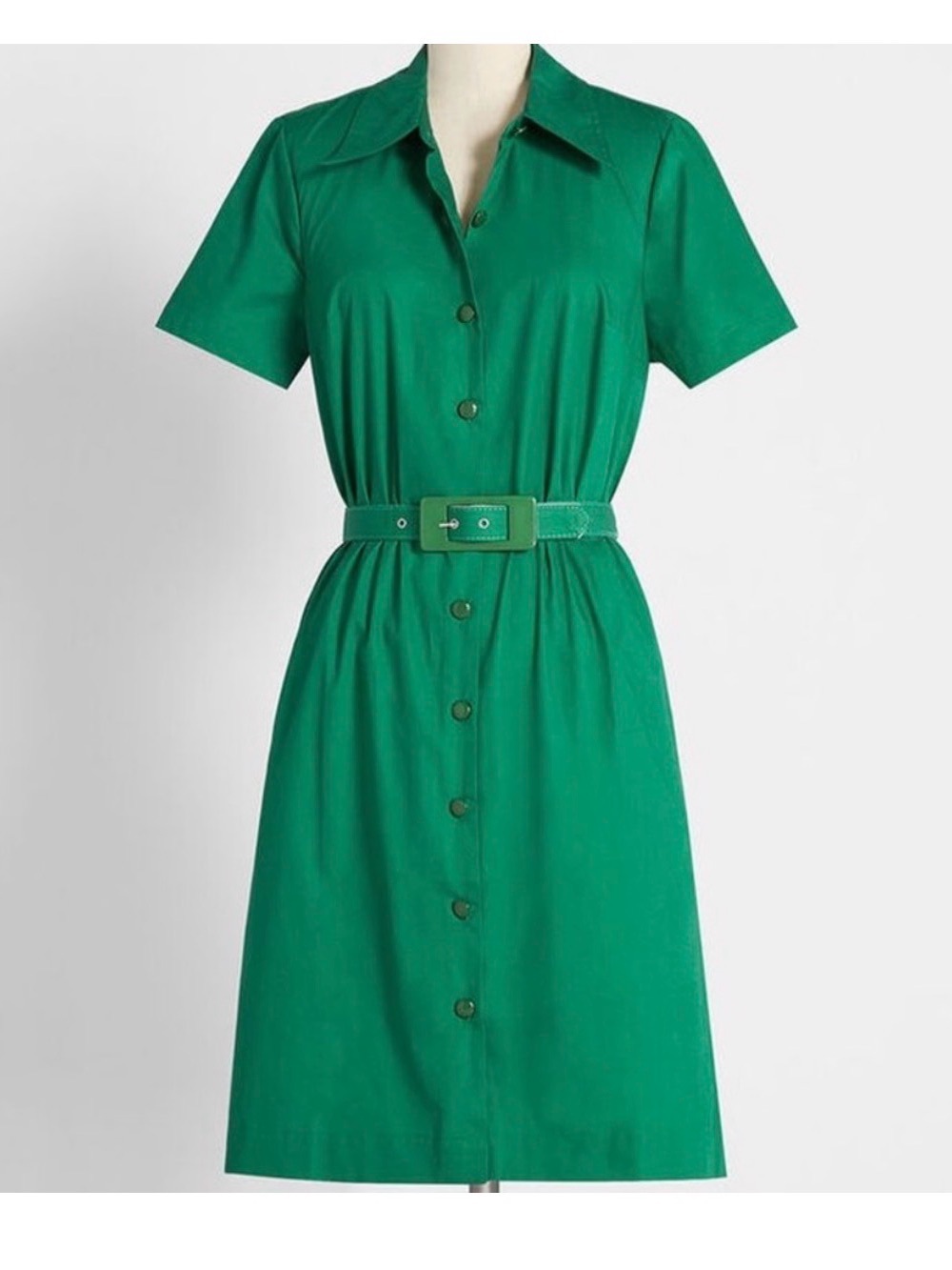 ModCloth Yearning for Yesteryears Cotton Shirt Dress 2XL